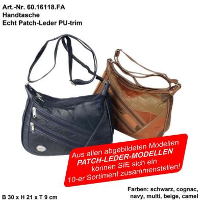 Handtasche Echt Patchleder - 60.16118.FA