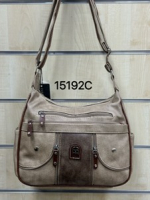 PU Tasche  Farbe Sand/Braun