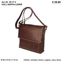 Kleine Überschlagtasche Voll-Nappa-Leder 30.17.VG